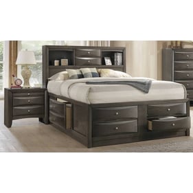 Acme Furniture Ireland Gray Oak 2pc Bedroom Set with Queen Storage Bed