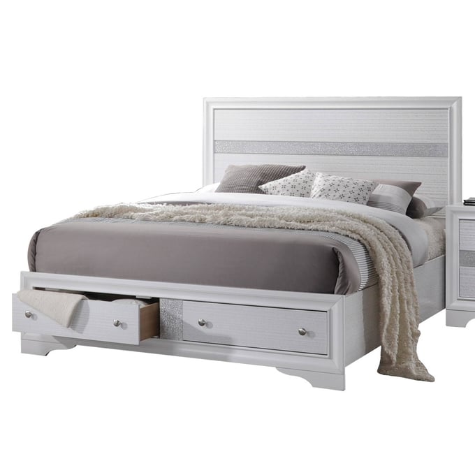 Acme Furniture Naima White King Storage Bed ACM-25767AEK