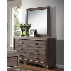 Acme Furniture Lyndon Weathered Gray Dresser and Mirror