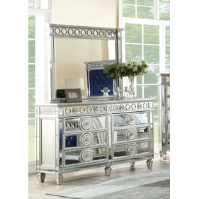 Acme Furniture Varian Mirrored Dresser And Mirror