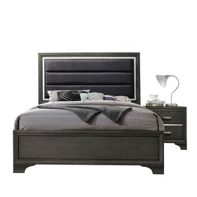 Acme Furniture Carine II Gray 2pc Bedroom Set with King Bed