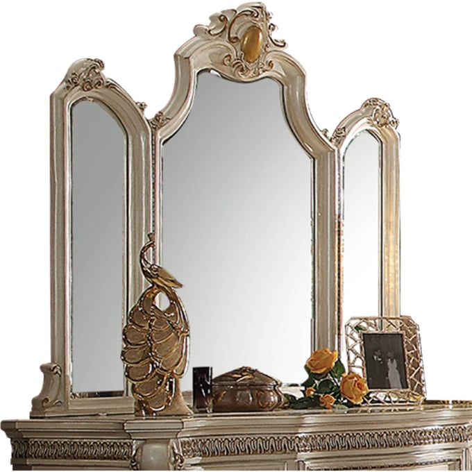 Acme Furniture Picardy Antique Pearl Mirror ACM-26904