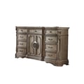 DRESSER W/WOODEN TOP