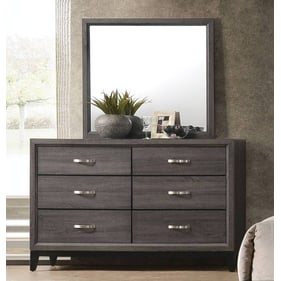 Acme Furniture Valdemar Weathered Gray Dresser and Mirror