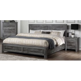 Acme Furniture Vidalia Rustic Gray Oak 2pc Bedroom Set with Queen Bed