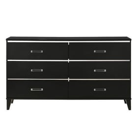 Acme Furniture Chelsie Black Dresser and Mirror