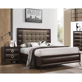 Acme Furniture Tablita Dark Merlot 2pc Bedroom Set With King Bed