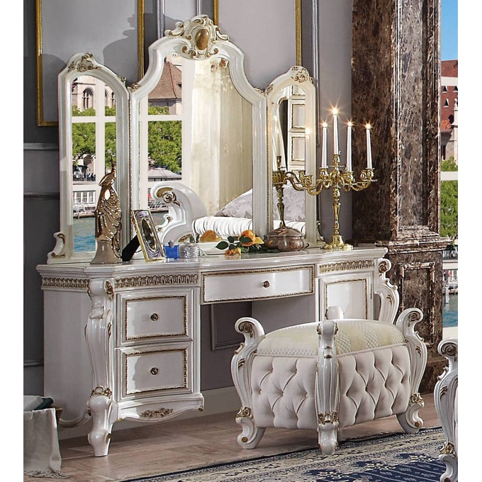 Acme Furniture Picardy Antique Pearl Vanity Set ACM-2788-VNT-S1