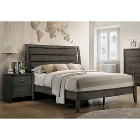 Acme Furniture Ilana Gray 4pc Bedroom Set With King Bed