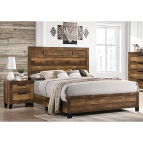 Acme Furniture Morales Rustic Oak 4pc Bedroom Set With Queen Bed