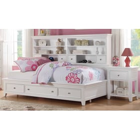 Acme Furniture Lacey White 2pc Bedroom Set with Twin Storage Daybed