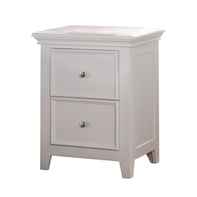 Acme Furniture Lacey White 2 Drawers Nightstand