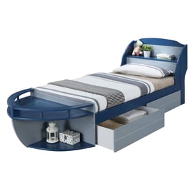 Acme Furniture Neptune II Gray Navy Twin Drawer Bed