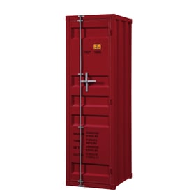 Acme Furniture Cargo Red Single Door Wardrobe