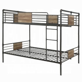 Acme Furniture Brantley Sandy Black Dark Bronze Double Queen Bunk Bed