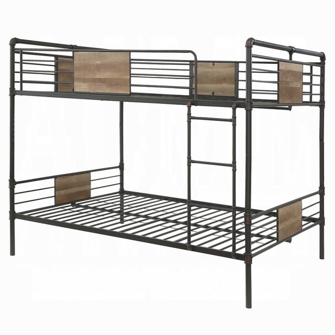 Acme Furniture Brantley Sandy Black Dark Bronze Double Queen Bunk Bed ACM-37720