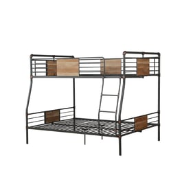 Acme Furniture Brantley Sandy Black Dark Bronze Full XL Over Queen Bunk Bed