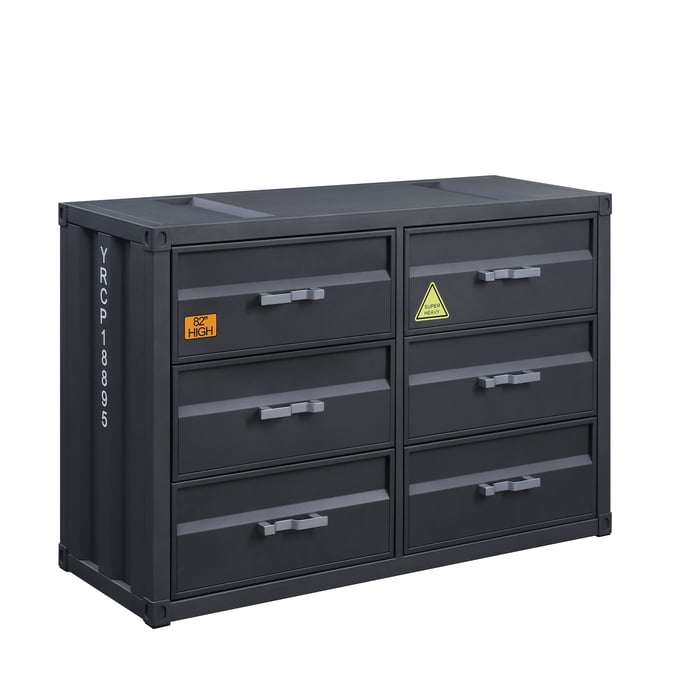 Acme Furniture Cargo Gunmetal Dresser ACM-37955