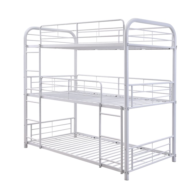 Acme Furniture Cairo White Twin Triple Bunk Bed ACM-38110