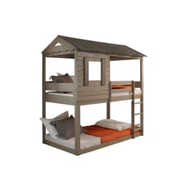 Acme Furniture Darlene Rustic Gray Twin Over Twin Bunk Bed