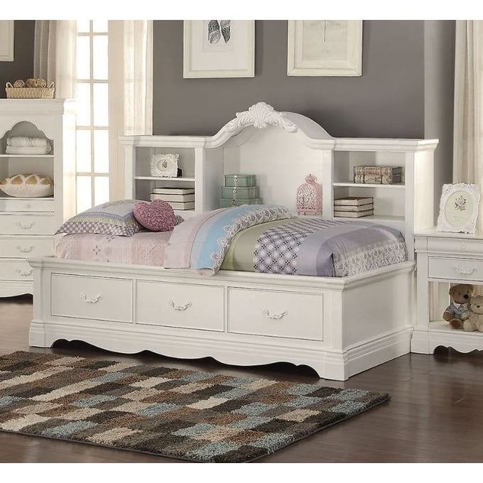 Acme Furniture Estrella White Twin Storage Daybed ACM-39150