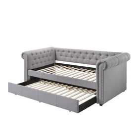 Acme Furniture Justice Smoke Gray Twin Trundle Daybed