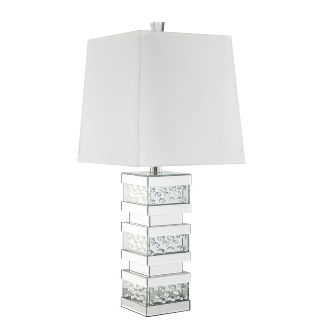 Acme Furniture Nysa Mirrored Clear Table Lamp ACM-40217