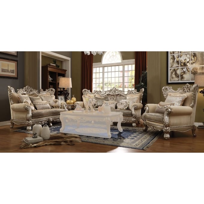 Acme Furniture Ranita Champagne 3pc Living Room Set ACM-5104-LR-S1