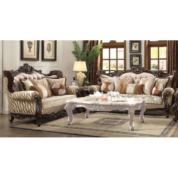 Acme Furniture Shalisa Walnut 2pc Living Room Set ACM-510-LR-S2