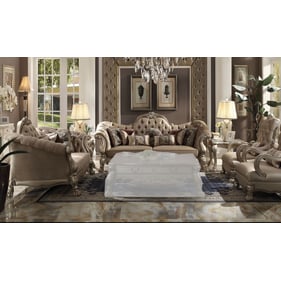 Acme Furniture Dresden Bone Gold Patina 3pc Living Room Set