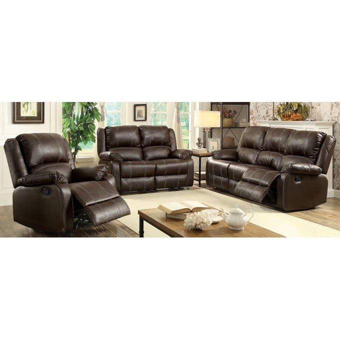 Acme Furniture Zuriel Brown 3pc Living Room Set ACM-52150-LR-S2