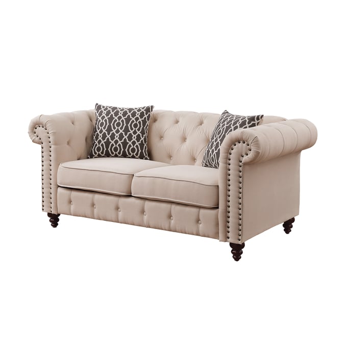 Acme Furniture Aurelia Beige Loveseat ACM-52421