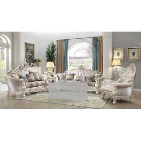 Acme Furniture Gorsedd Golden Ivory 3pc Living Room Set