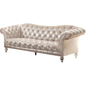 Acme Furniture Dixie Metallic Silver Sofa