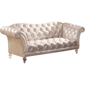 Acme Furniture Dixie Metallic Silver Loveseat