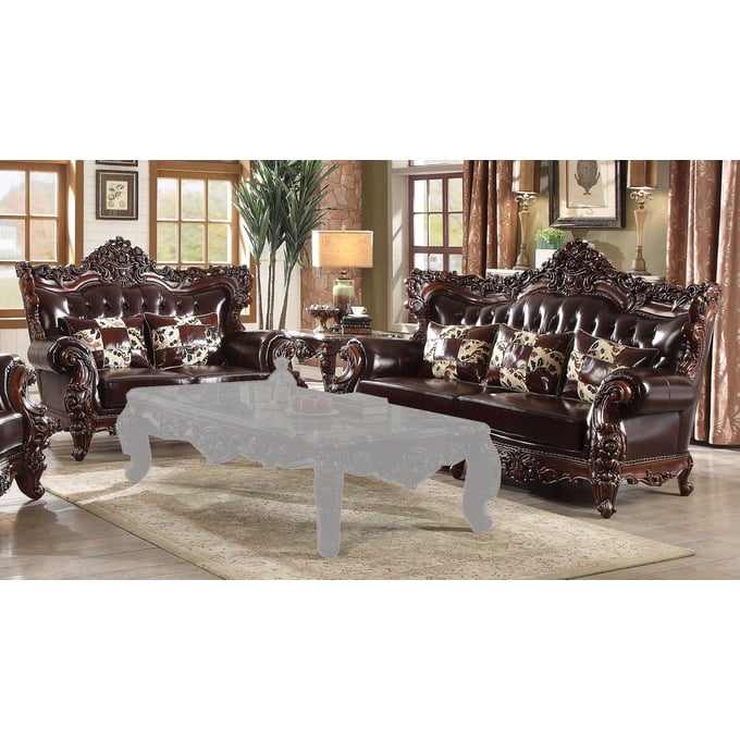 Acme Furniture Forsythia Espresso Walnut 2pc Living Room Set ACM-5307-LR-S2