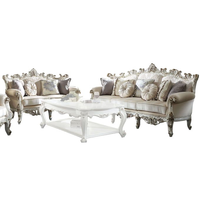 Acme Furniture Picardy II Antique Pearl 2pc Living Room Set ACM-534-LR-S2