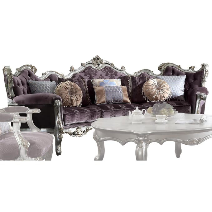 Acme Furniture Picardy Antique Platinum Sofa ACM-53465