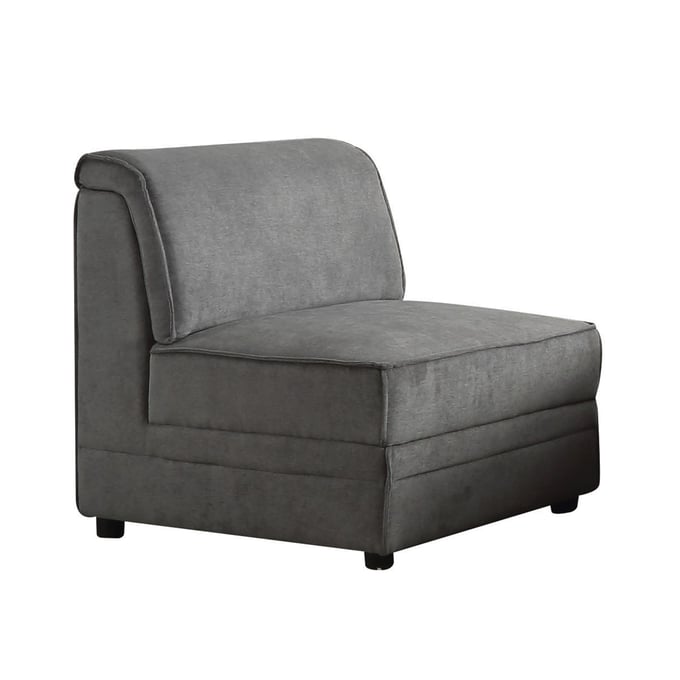 Acme Furniture Bois Gray Four Armless Chair and Two Wedge 