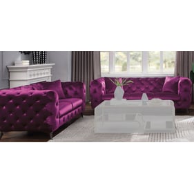 Acme Furniture Atronia Purple Fabric 2pc Living Room Set