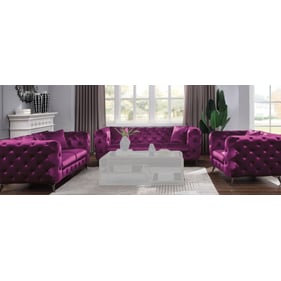 Acme Furniture Atronia Purple Fabric 3pc Living Room Set