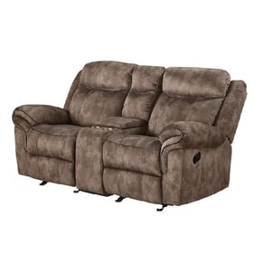 Acme Furniture Zubaida Two Tone Chocolate Loveseat