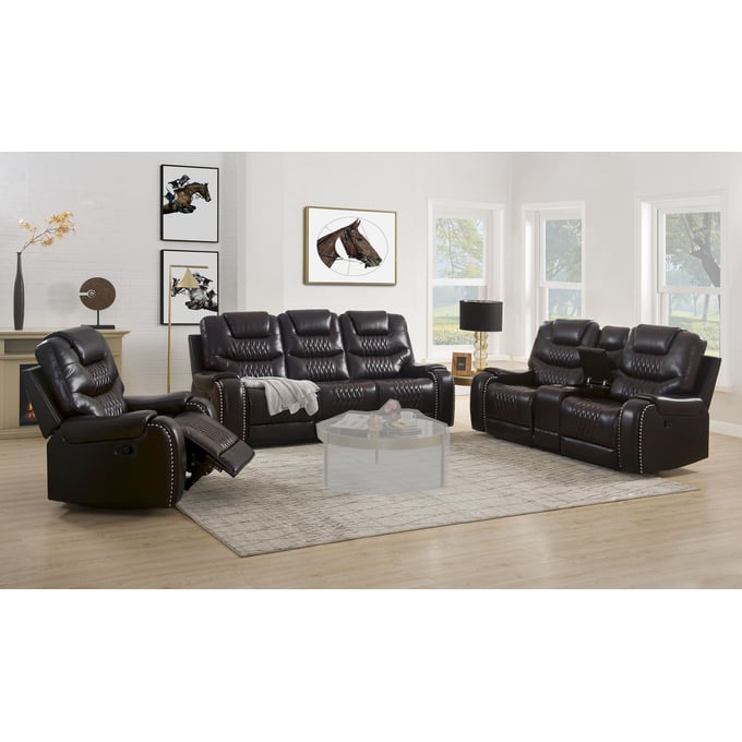 Acme Furniture Braylon Brown Motion 3pc Living Room Set ACM-5541-LR-S2