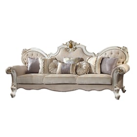 Acme Furniture Picardy Antique Pearl Oversized Sofa with 8 Pillows