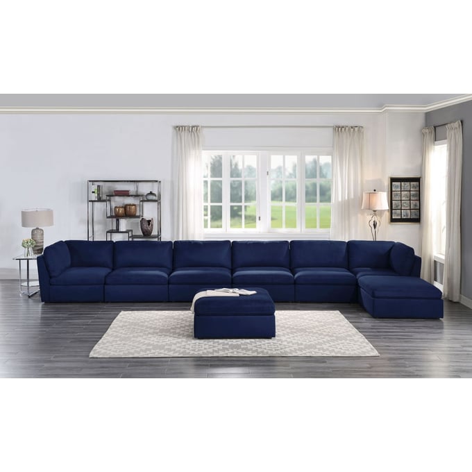 Acme Furniture Crosby Blue 8pc Sectional ACM-5603-SEC-S2