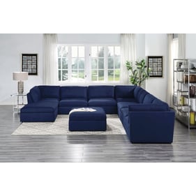 Acme Furniture Crosby Blue 9pc Sectional