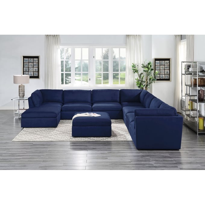 Acme Furniture Crosby Blue 9pc Sectional ACM-5603-SEC-S3