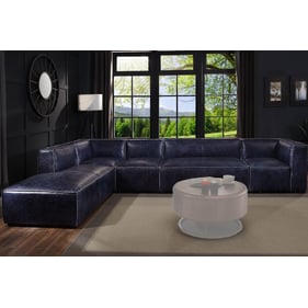 Acme Furniture Birdie Vintage Blue Modular Sectional