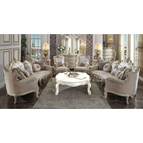 Acme Furniture Picardy Antique Pearl 4pc Living Room Set