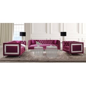 Acme Furniture Heibero Burgundy 3pc Living Room Set